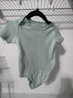 Magnetic Me Mint Green Short-Sleeve One-Piece Bodysuit